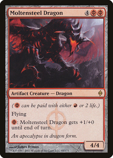 Moltensteel Dragon [New Phyrexia] 