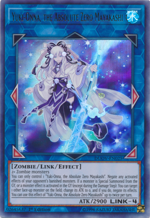 Yuki-Onna, the Absolute Zero Mayakashi [DUOV-EN025] Ultra Rare 