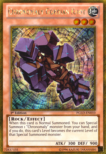 Chronomaly Gordian Knot [PGLD-EN010] Gold Secret Rare 