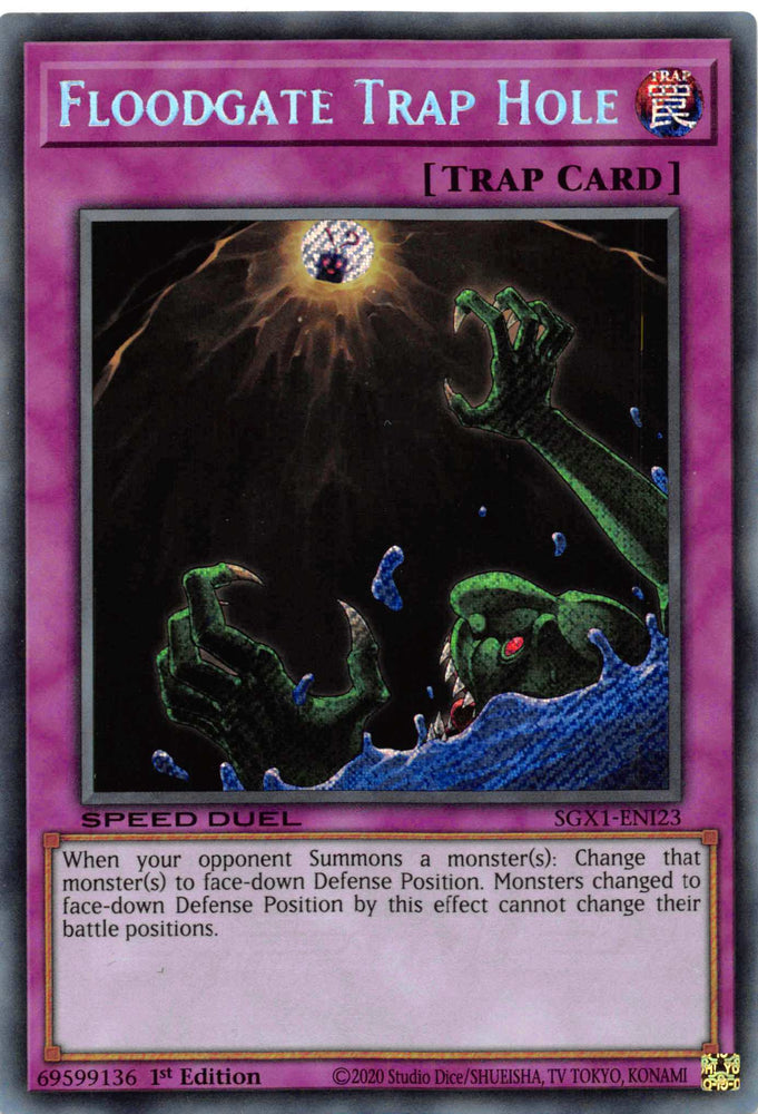 Floodgate Trap Hole [SGX1-ENI23] Secret Rare 