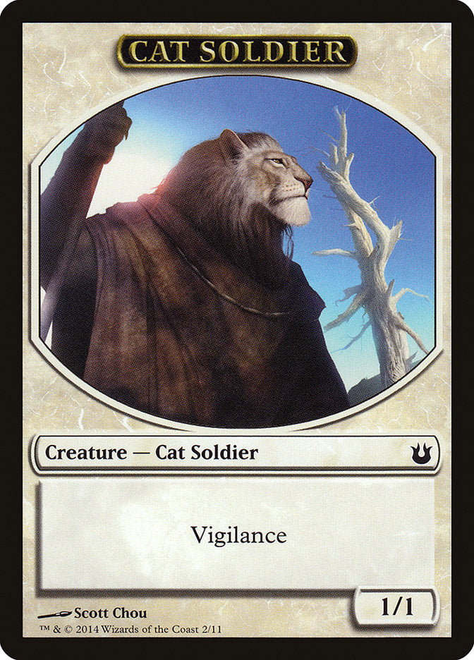 Cat Soldier Token [Born of the Gods Tokens] 