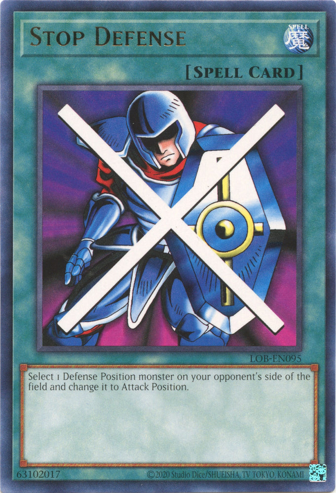 Stop Defense (25th Anniversary) [LOB-EN095] Rare 