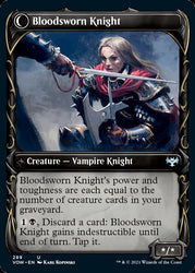 Bloodsworn Squire // Bloodsworn Knight (Showcase Fang Frame) [Innistrad: Crimson Vow] 