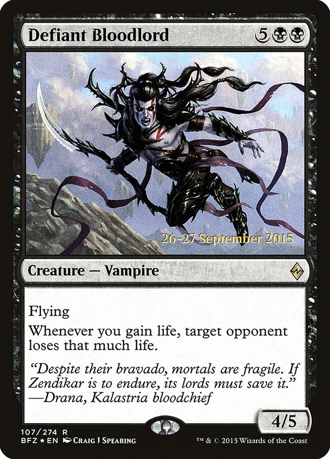 Defiant Bloodlord [Battle for Zendikar Prerelease Promos] 