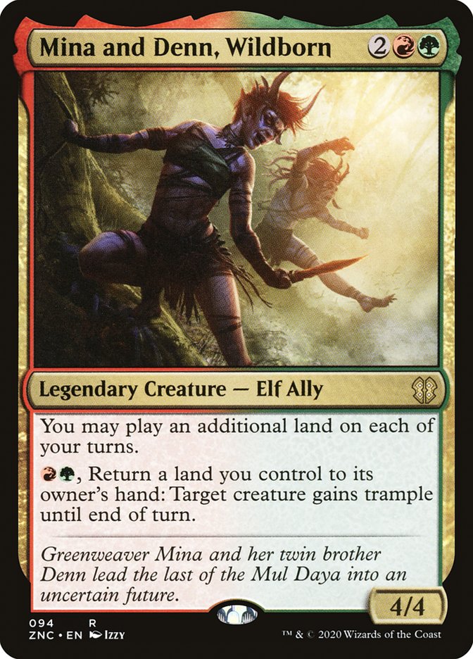 Mina and Denn, Wildborn [Zendikar Rising Commander] 