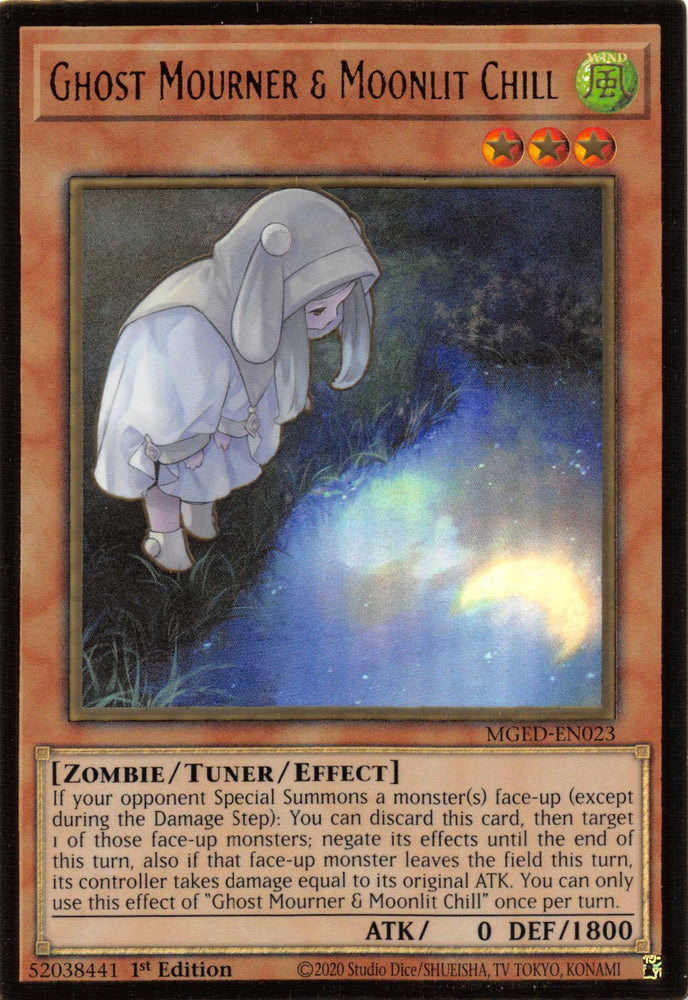 Ghost Mourner &amp; Moonlit Chill (Alternate Art) [MGED-EN023] Gold Rare 