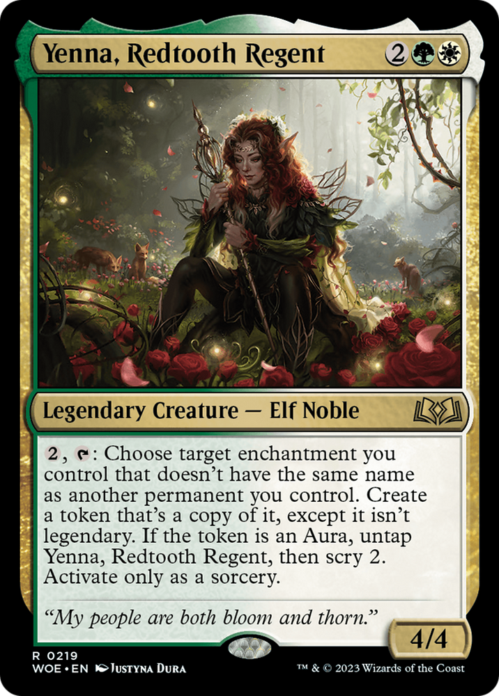 Yenna, Redtooth Regent [Wilds of Eldraine Prerelease Promos] 