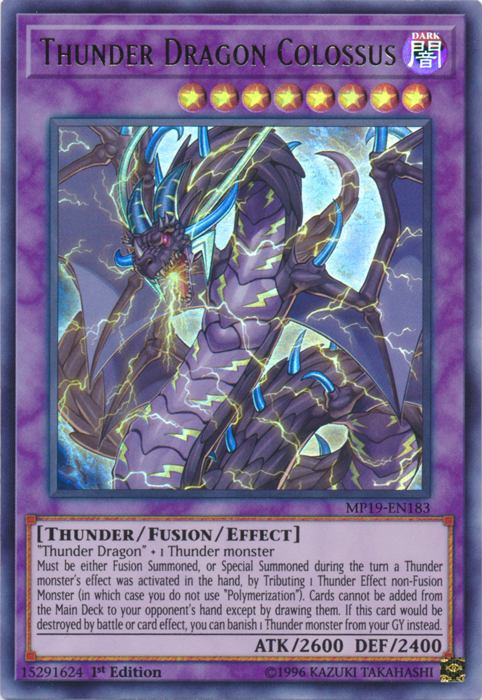 Thunder Dragon Colossus [MP19-EN183] Ultra Rare 