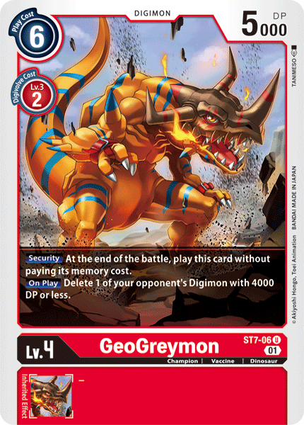 GeoGreymon [ST7-06] [Starter Deck: Gallantmon] 