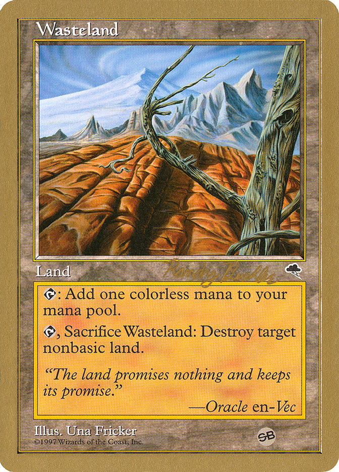 Wasteland (Randy Buehler) (SB) [World Championship Decks 1998] 