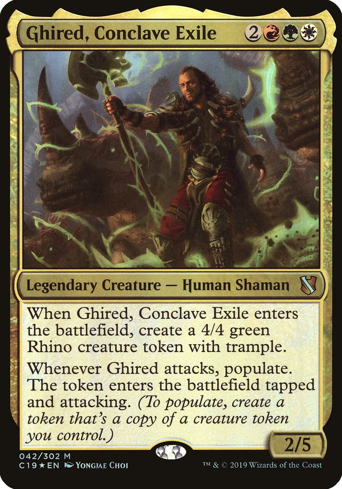 Ghired, Conclave Exile (Oversized) [Commander 2019 Oversized] 