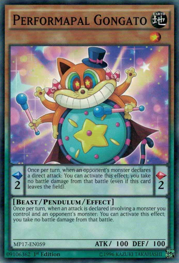 Performapal Gongato [MP17-EN059] Common 