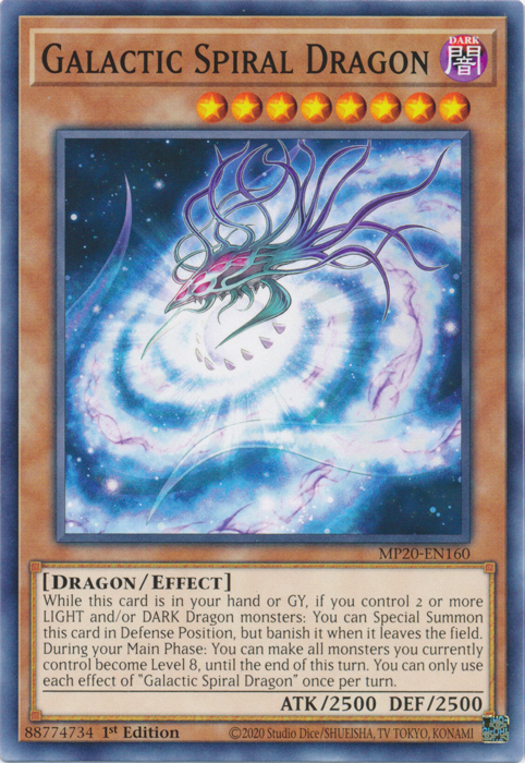 Galactic Spiral Dragon [MP20-EN160] Common 