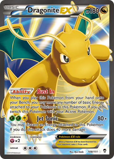 Dragonite EX (108/111) [XY: Furious Fists]