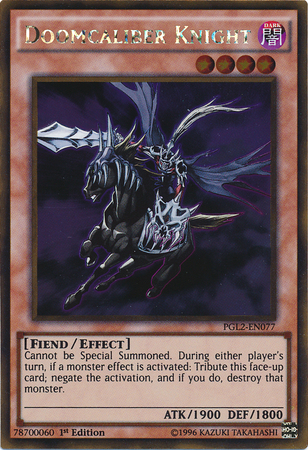 Doomcaliber Knight [PGL2-EN077] Gold Rare 