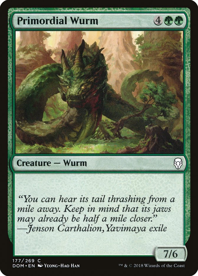 Primordial Wurm [Dominaria] 