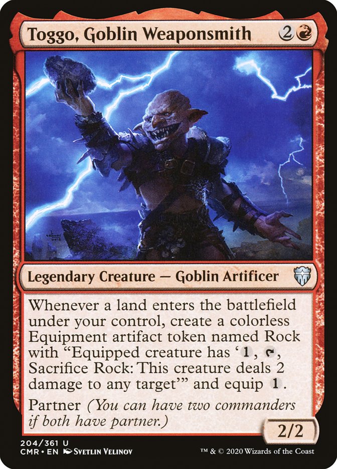 Toggo, Goblin Weaponsmith [Commander Legends] 