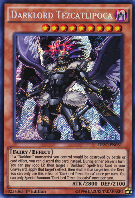 Darklord Tezcatlipoca [DESO-EN031] Secret Rare 