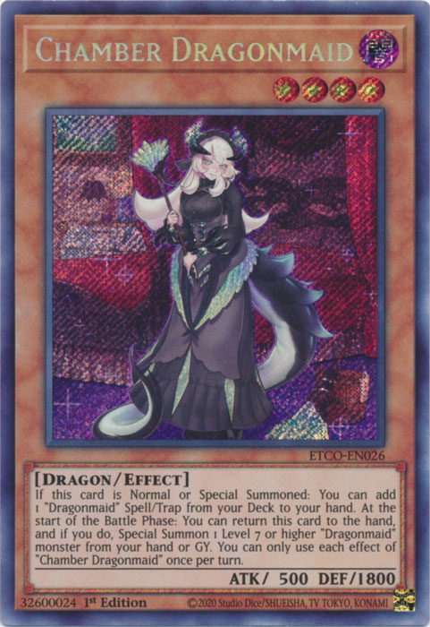 Chamber Dragonmaid [ETCO-EN026] Secret Rare 