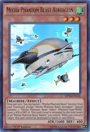 Phantom Beast Aerosguin Mecha [MP14-EN114] Ultra Rare 