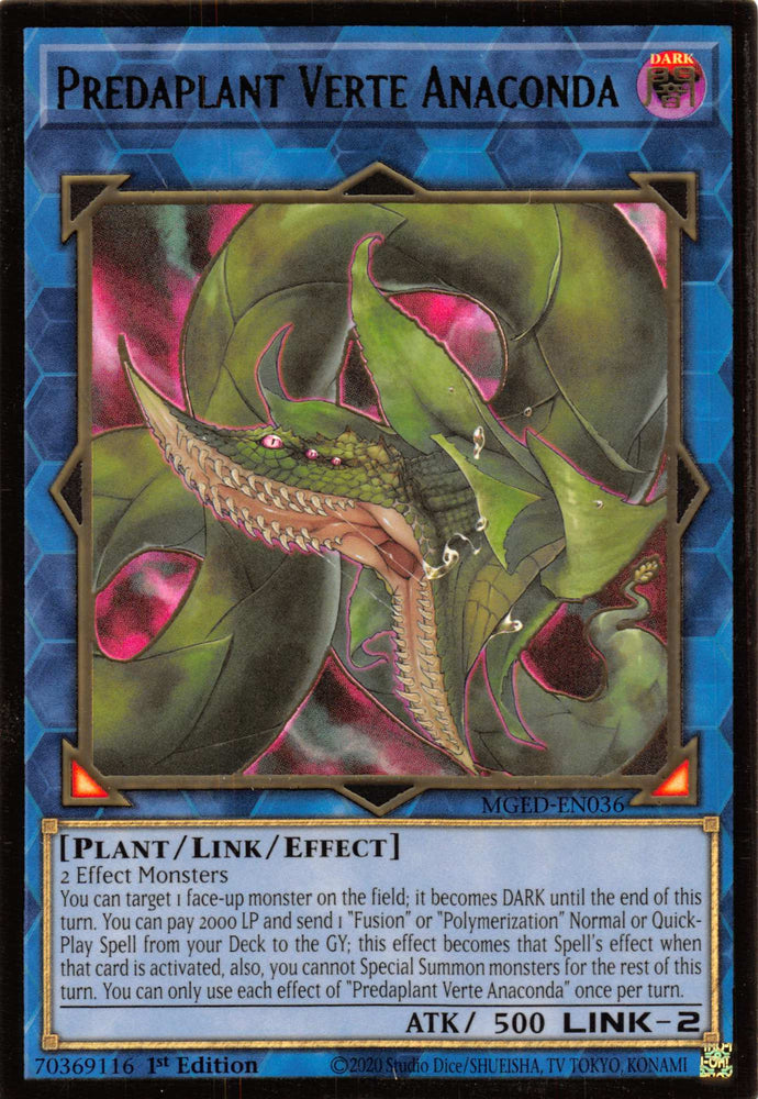 Predaplant Verte Anaconda [MGED-EN036] Gold Rare 