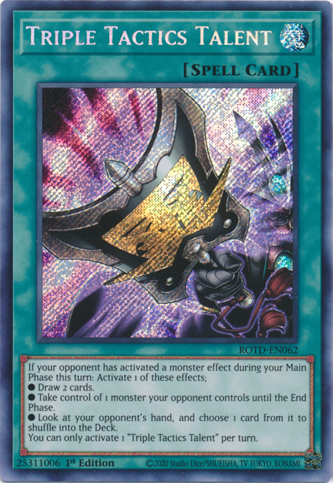 Triple Tactics Talent [ROTD-EN062] Secret Rare 