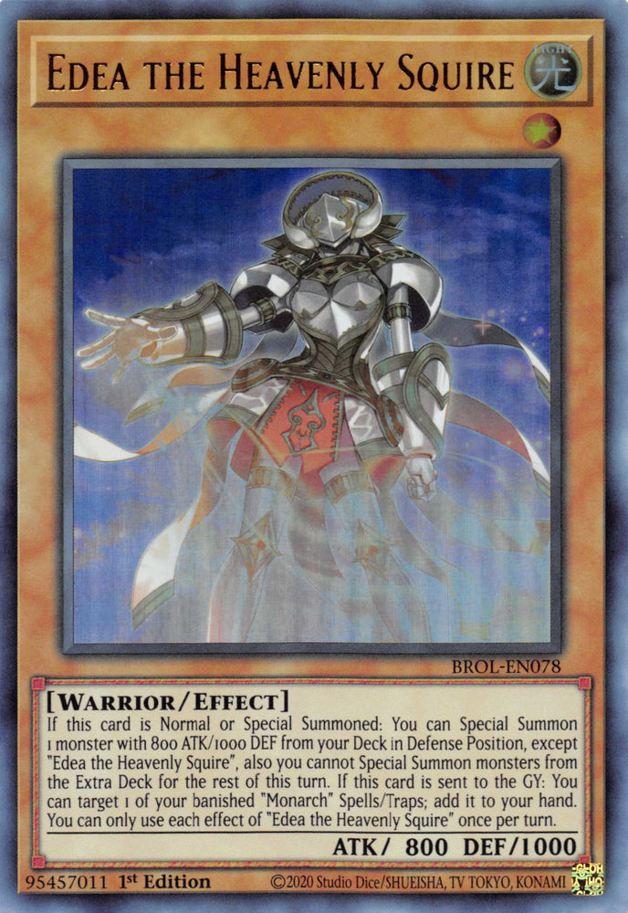 Edea the Heavenly Squire [BROL-EN078] Ultra Rare 