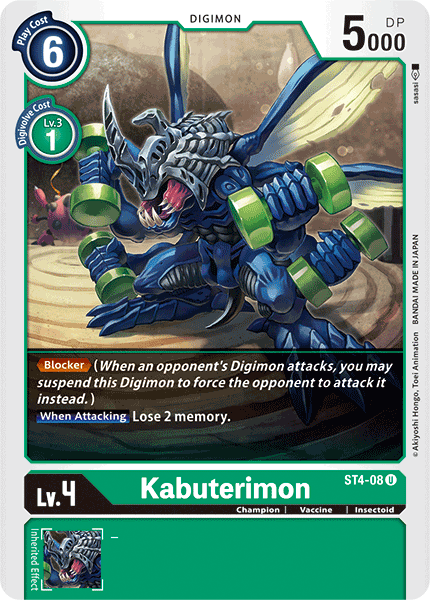 Kabuterimon [ST4-08] [Starter Deck: Giga Green]