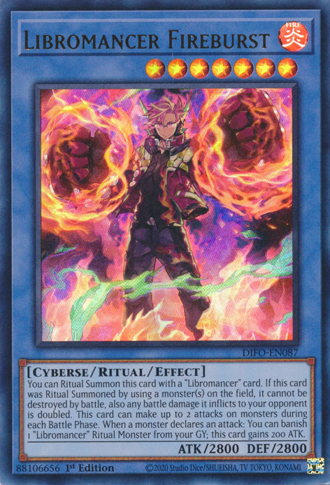 Libromancer Fireburst [DIFO-EN087] Ultra Rare 