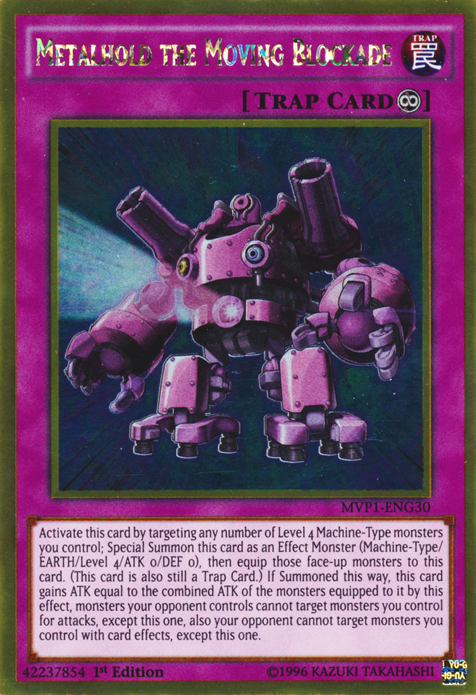 Metalhold the Moving Blockade [MVP1-ENG30] Gold Rare 
