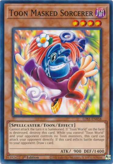 Toon Masked Sorcerer [LDS1-EN058] Common 