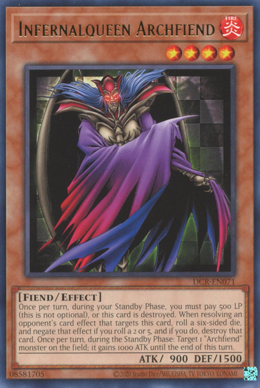 Infernalqueen Archfiend [DCR-EN071] Rare 