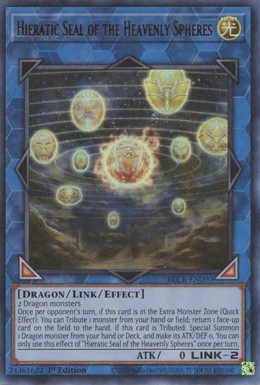 Hieratic Seal of the Heavenly Spheres [BLCR-EN090] Ultra Rare 