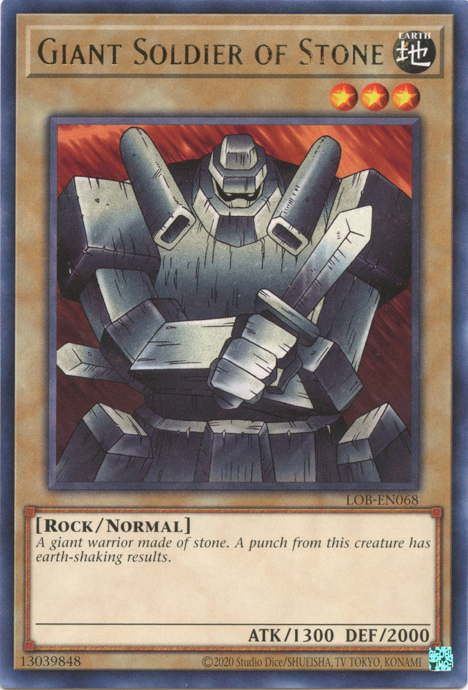 Giant Soldier of Stone (25th Anniversary) [LOB-EN068] Rare 