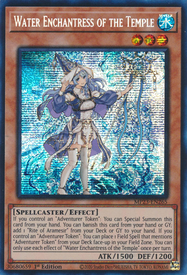 Water Enchantress of the Temple [MP23-EN265] Prismatic Secret Rare 