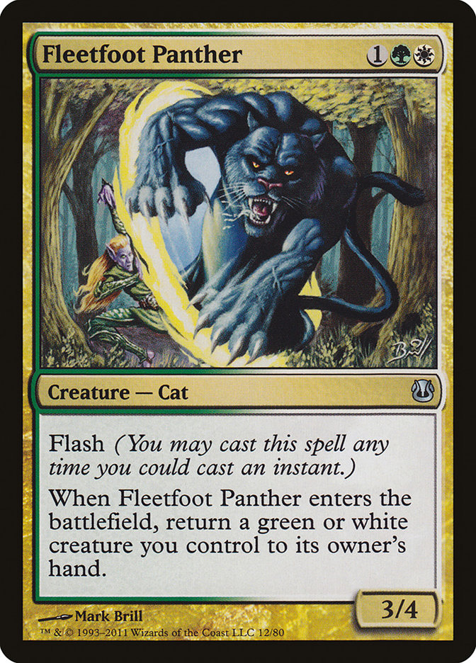 Fleetfoot Panther [Duel Decks: Ajani vs. Nicol Bolas] 