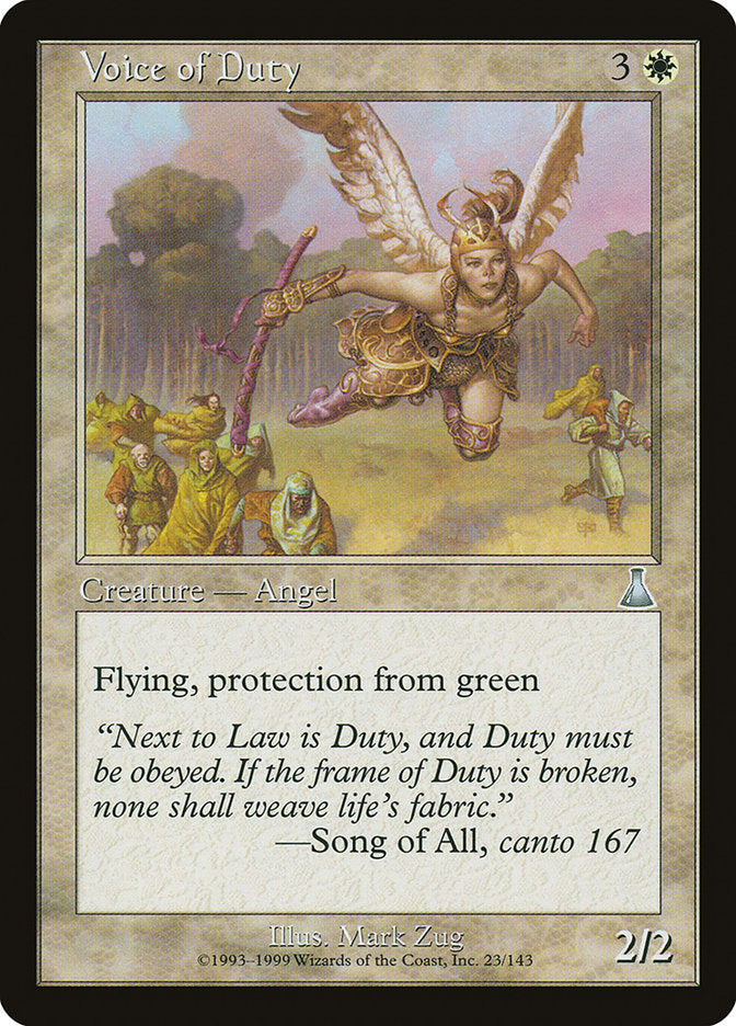 Voice of Duty [Urza's Destiny] 