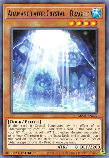Adamancipator Crystal - Dragite [MP21-EN229] Common 