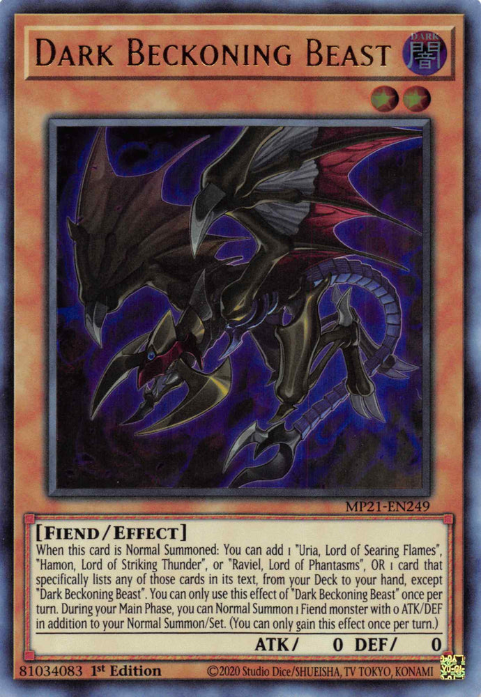 Dark Beckoning Beast [MP21-EN249] Ultra Rare 