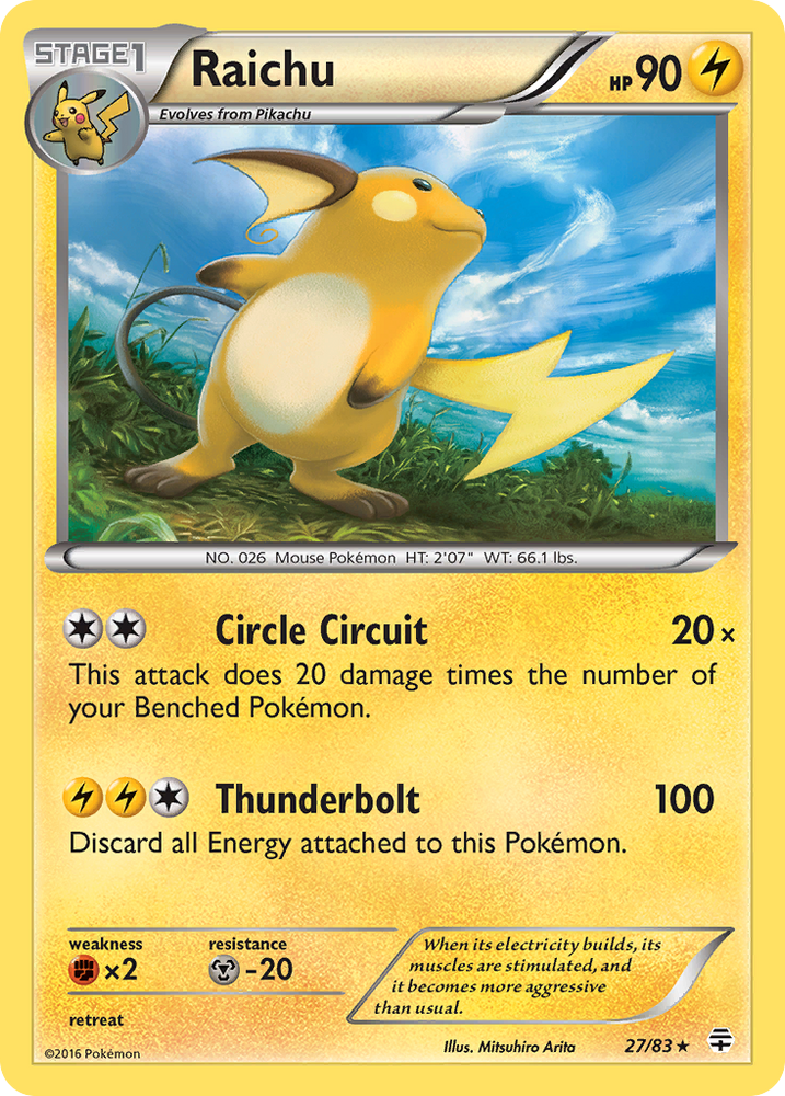 Raichu (27/83) [XY: Generations] 