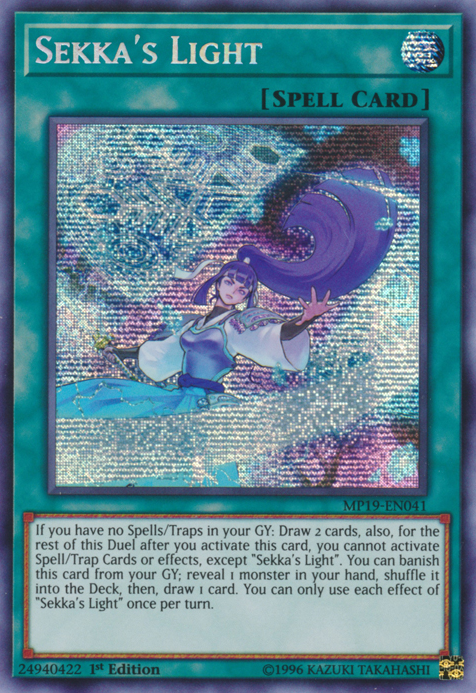 Sekka's Light [MP19-EN041] Prismatic Secret Rare 