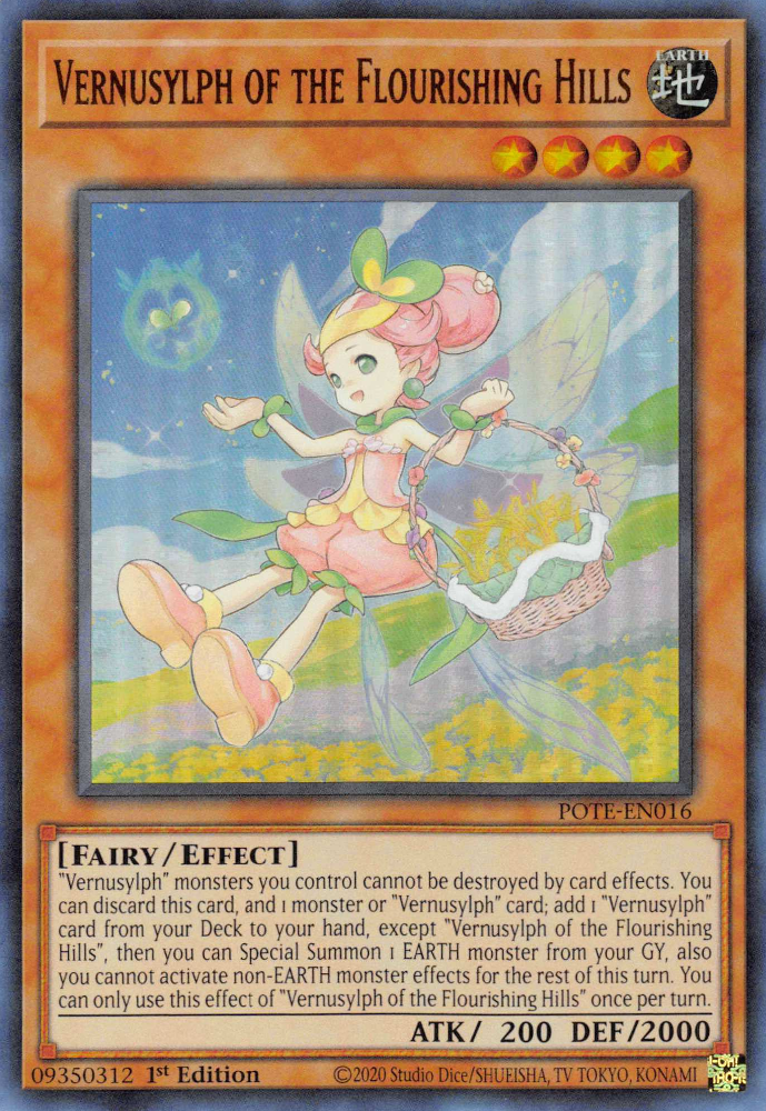 Vernusylph of the Flourishing Hills [POTE-EN016] Ultra Rare 