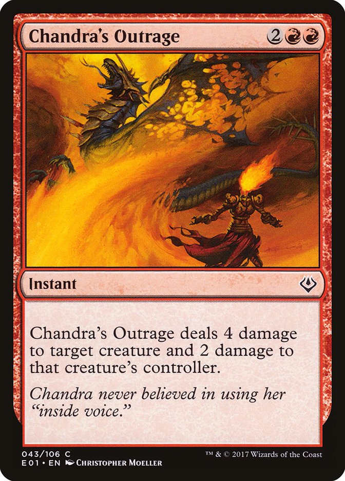 Chandra's Outrage [Archenemy: Nicol Bolas] 