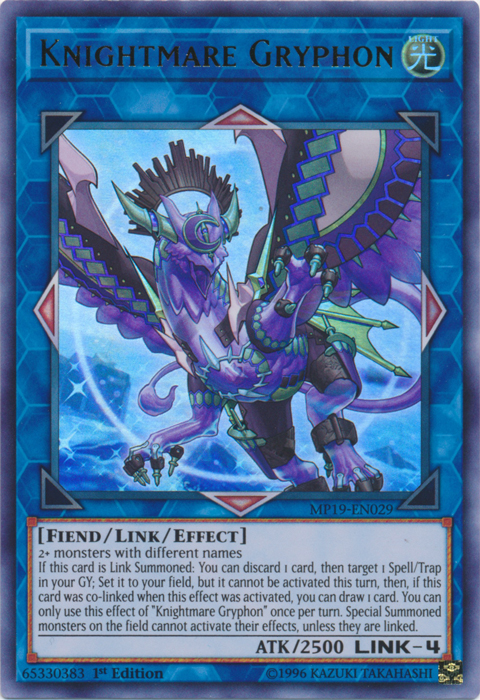 Knightmare Gryphon [MP19-EN029] Ultra Rare 