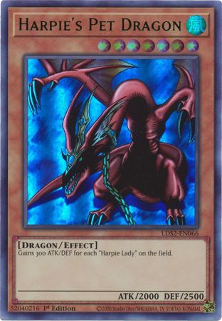 Harpie's Pet Dragon (Green) [LDS2-EN066] Ultra Rare 