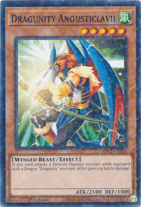 Dragunity Angusticlavii (Duel Terminal) [HAC1-EN161] Common 