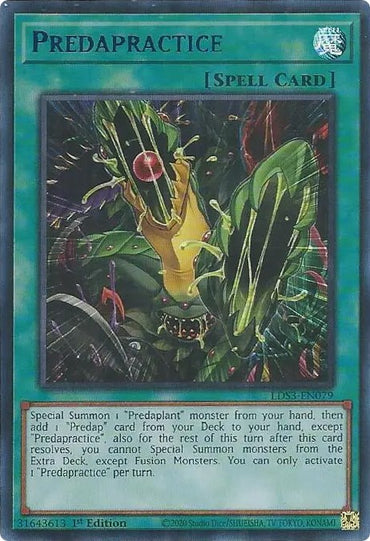 Predapractice (Blue) [LDS3-EN079] Ultra Rare 