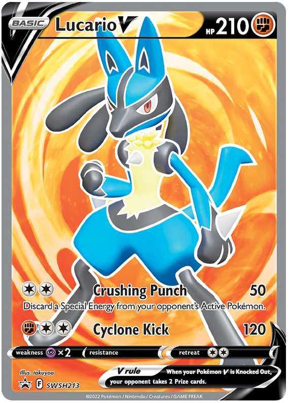 Lucario V (SWSH213) [Sword & Shield: Black Star Promos]