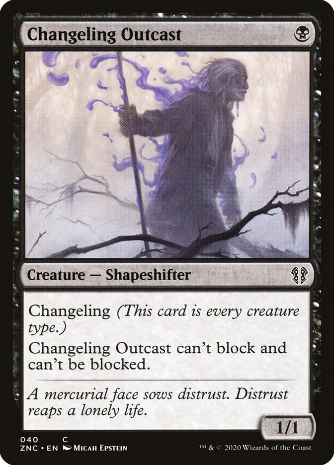 Changeling Outcast [Zendikar Rising Commander] 