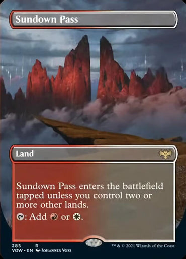 Sundown Pass (Borderless Alternate Art) [Innistrad: Crimson Vow] 